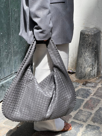 NOA | Trendy gevlochten handtas