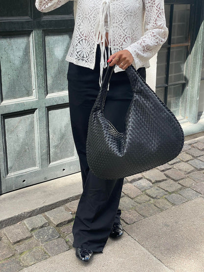NOA | Trendy gevlochten handtas
