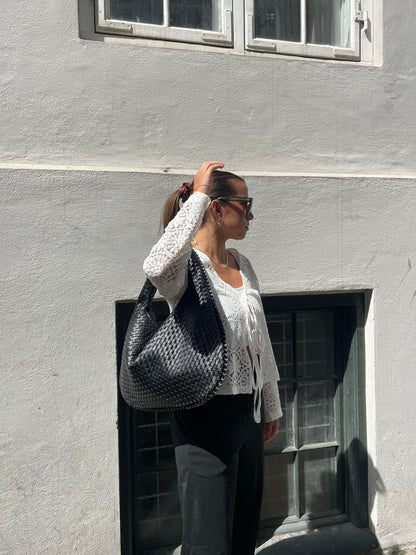 NOA | Trendy gevlochten handtas