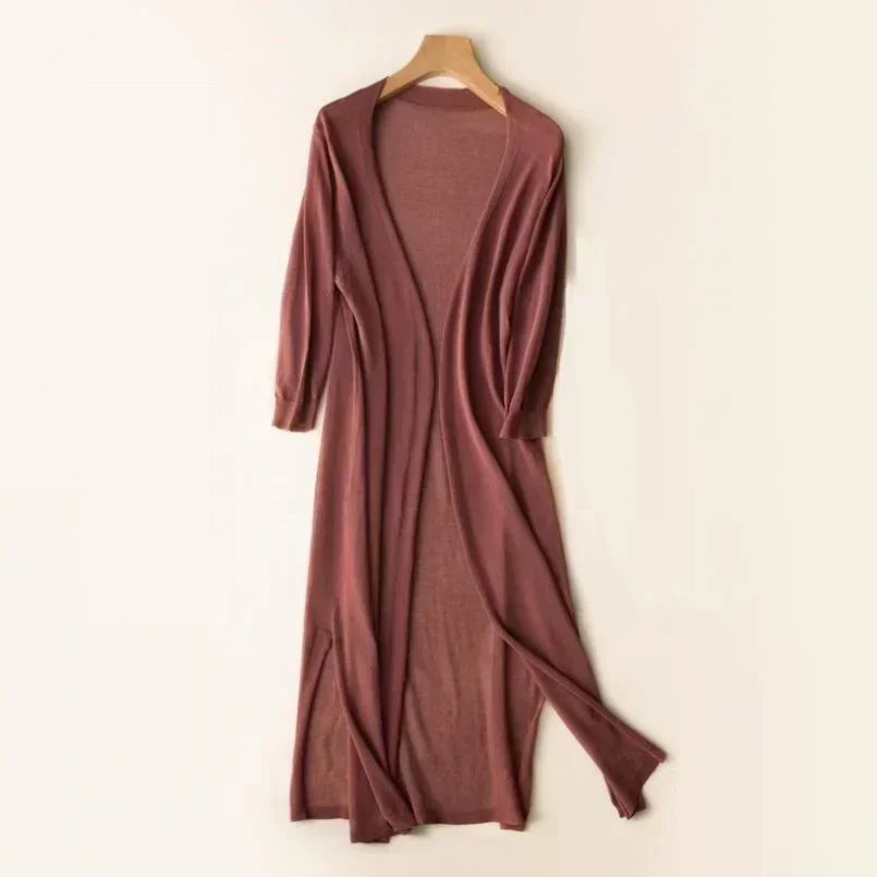 Zomer dames lang vest – Elegant lichtgewicht vest voor stijlvolle en luchtige looks