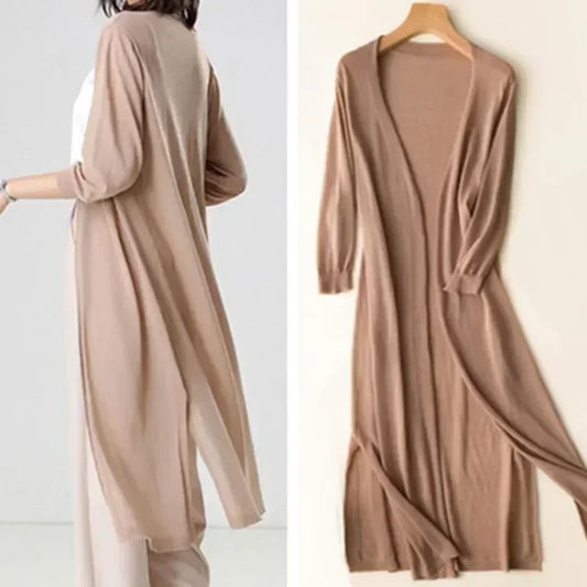 Zomer dames lang vest – Elegant lichtgewicht vest voor stijlvolle en luchtige looks