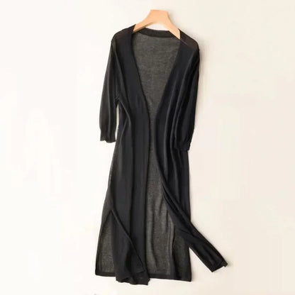 Zomer dames lang vest – Elegant lichtgewicht vest voor stijlvolle en luchtige looks