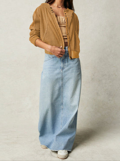 Dames Vest | Wafelstructuur met Capuchon