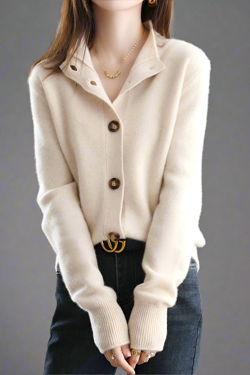 Dames Vest | Gebreid met Knopen