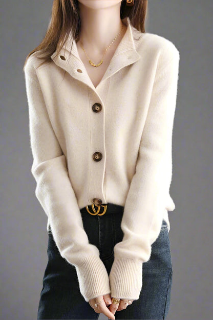 Dames Vest | Gebreid met Knopen