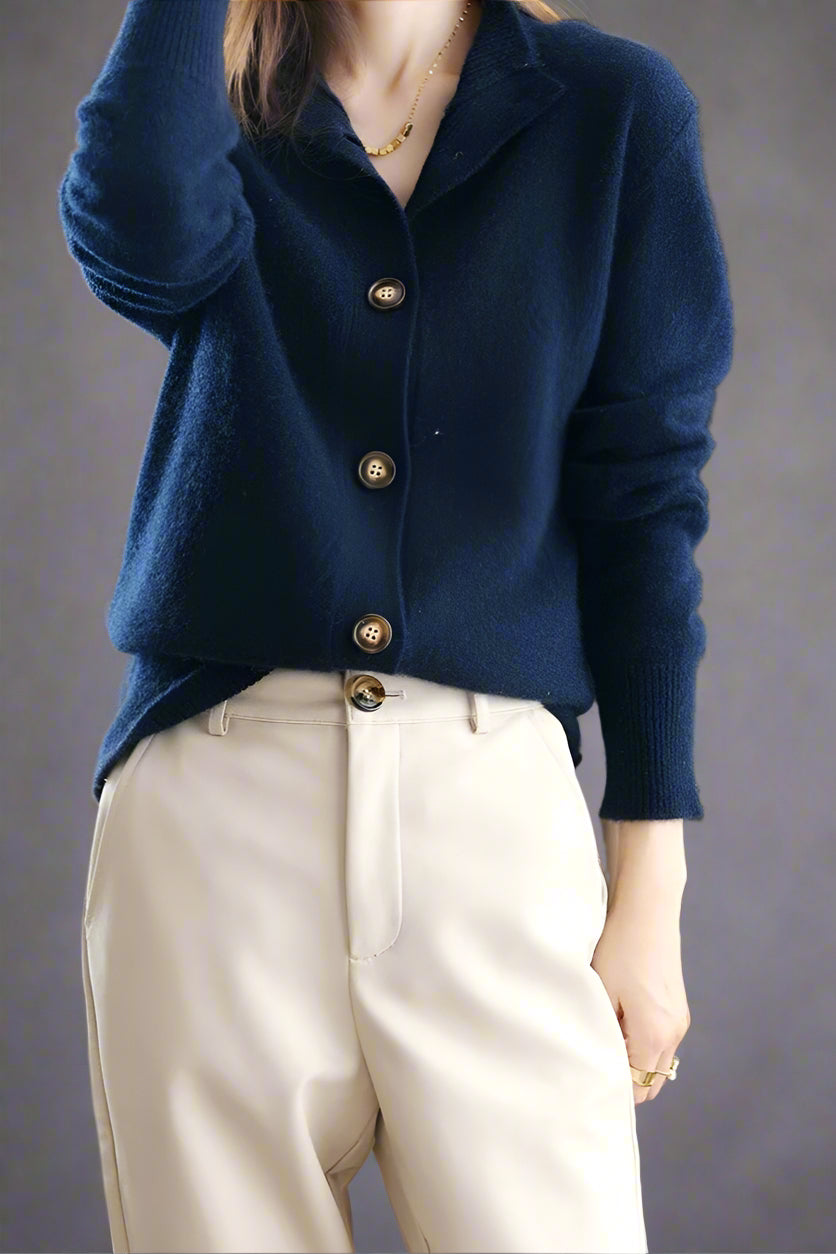 Dames Vest | Gebreid met Knopen