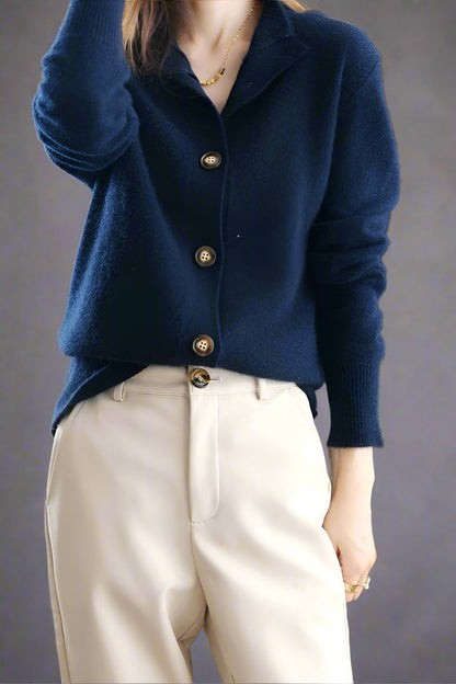 Dames Vest | Gebreid met Knopen