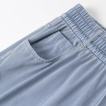 Dames joggingbroek wijde pijp | Elastische tailleband