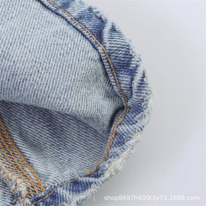Dames Jeans Hoge Taille Wide Leg | Rafelzoom