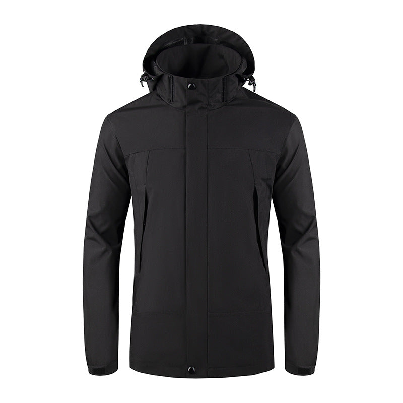 Softshell Winterjas Heren | Kleurblok & Capuchon