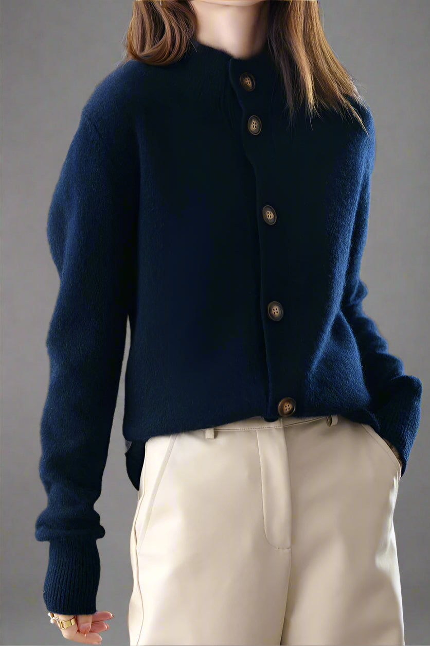 Dames Vest | Gebreid met Knopen