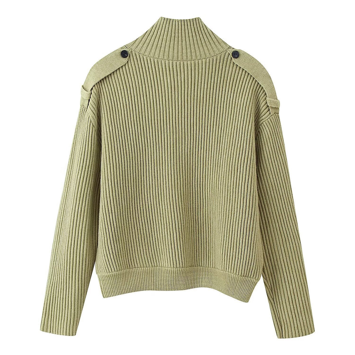 Dames cardigan casual | Staande kraag & Knopenlijst