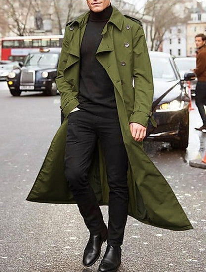Lorien - Klassieke Lange Trenchcoat voor Heren