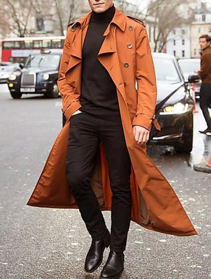 Lorien - Klassieke Lange Trenchcoat voor Heren