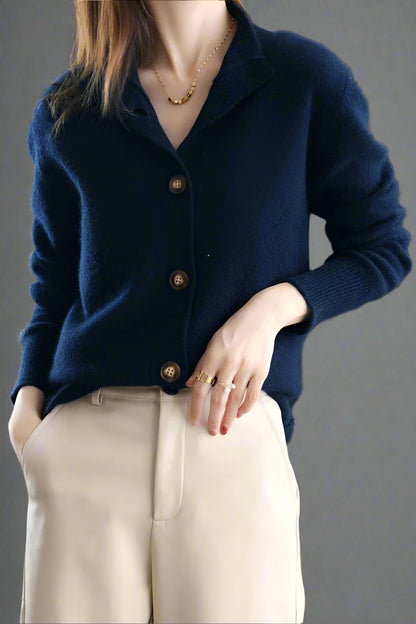 Dames Vest | Gebreid met Knopen
