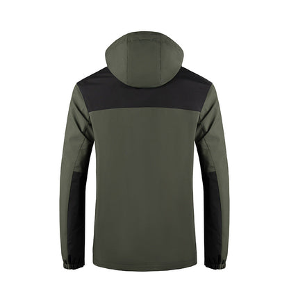Softshell Winterjas Heren | Kleurblok & Capuchon