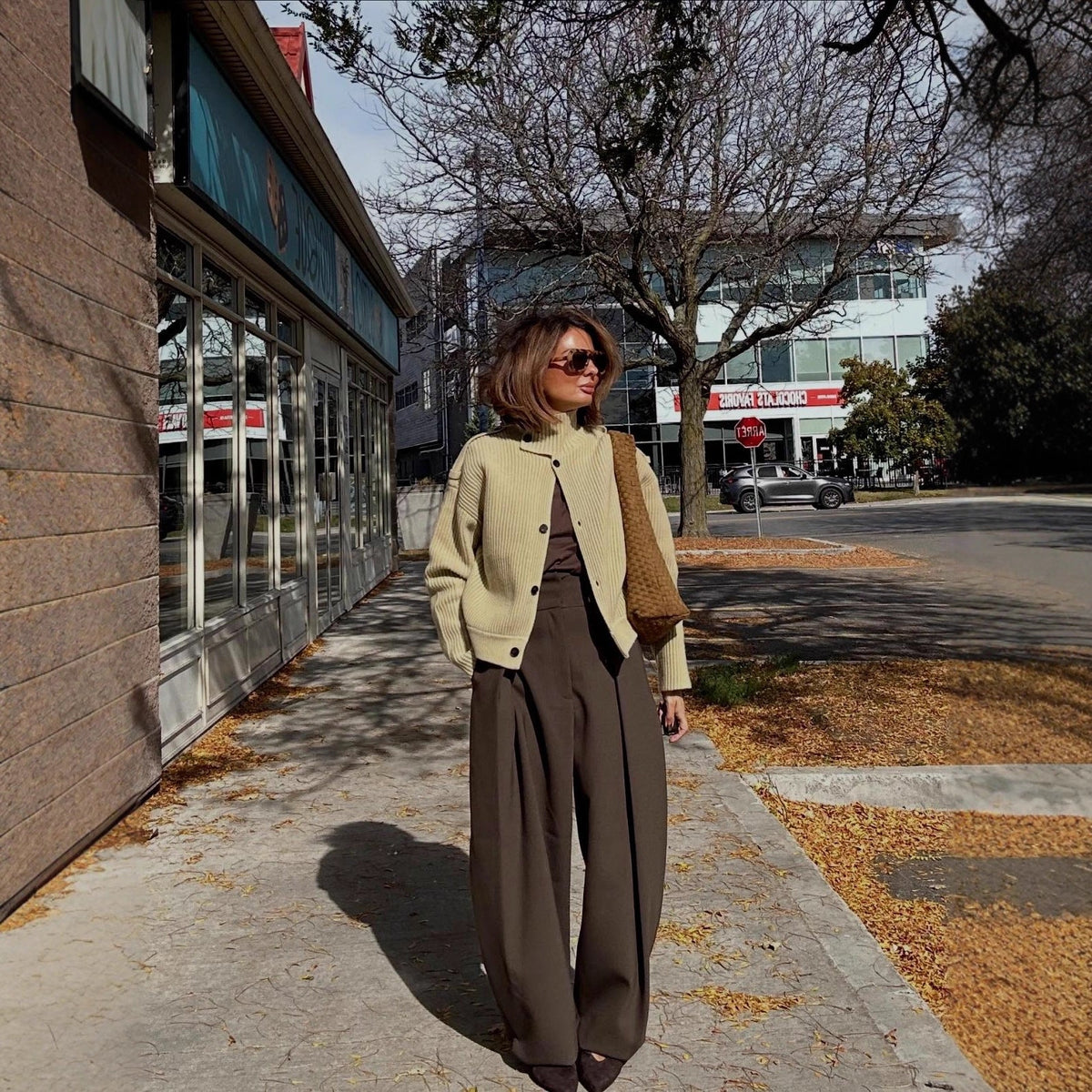 Dames cardigan casual | Staande kraag & Knopenlijst