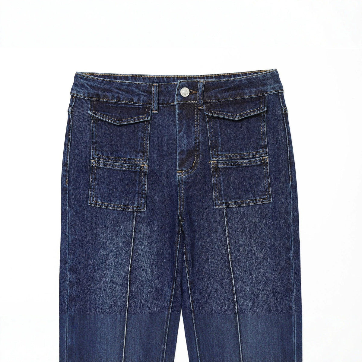 Dames Flared Jeans Highwaist | Voorzakken met Klep