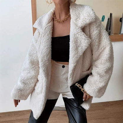 Dames Oversized Jas | Reverskraag & Knoopsluiting