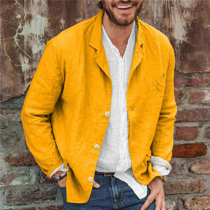 Elvano - Stijlvolle Katoen-Linnen Blazer voor Heren