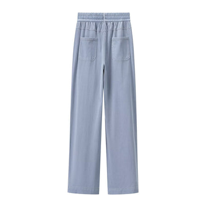 Dames joggingbroek wijde pijp | Elastische tailleband