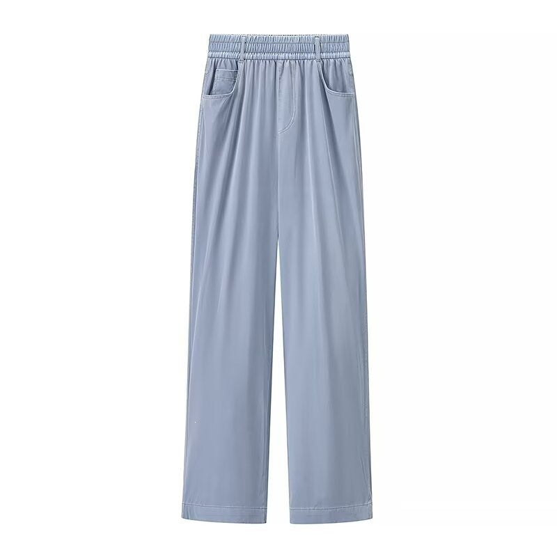 Dames joggingbroek wijde pijp | Elastische tailleband