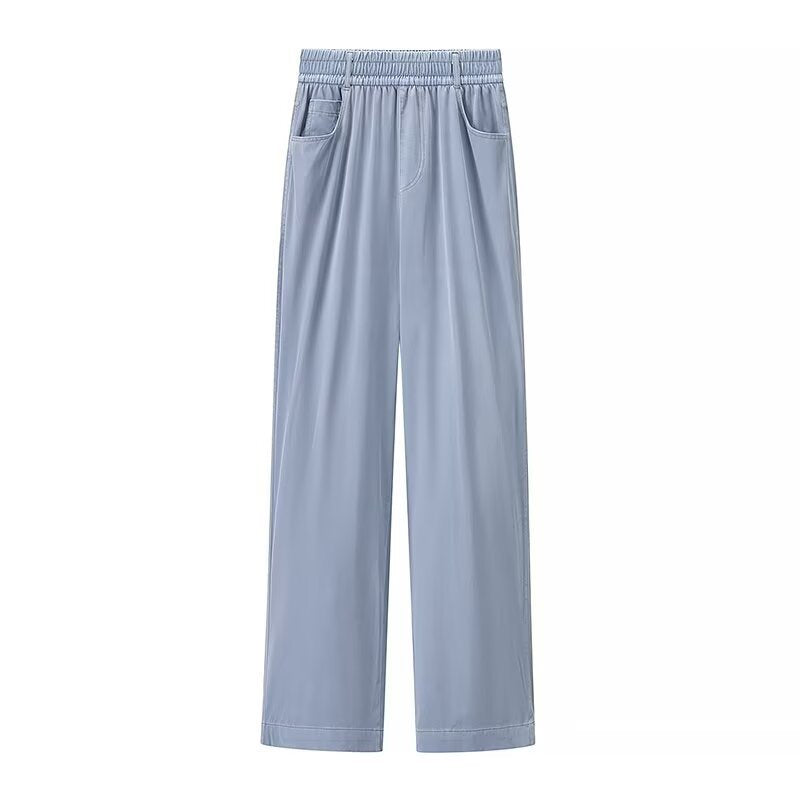 Dames joggingbroek wijde pijp | Elastische tailleband