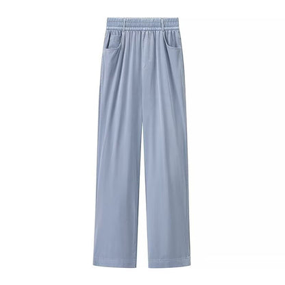 Dames joggingbroek wijde pijp | Elastische tailleband