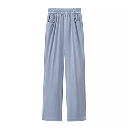 Dames joggingbroek wijde pijp | Elastische tailleband