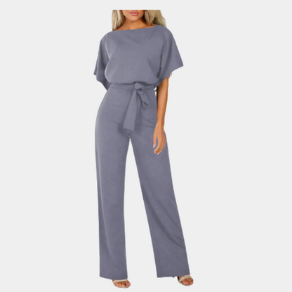 Otilia – Dames Jumpsuit | Wijde Pijpen & Strikceintuur