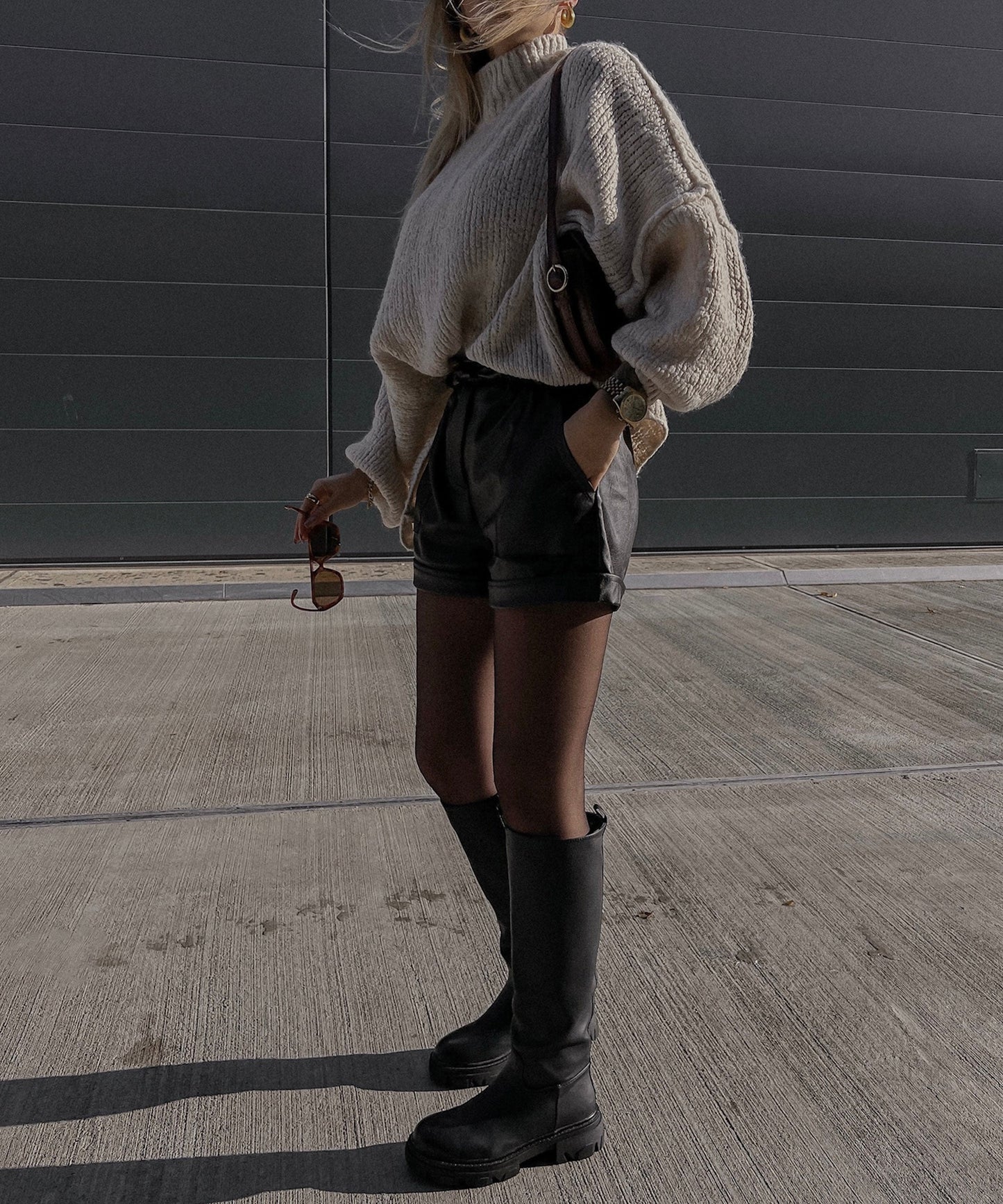 Nata – Oversized Trui Dames | Beige Pullover