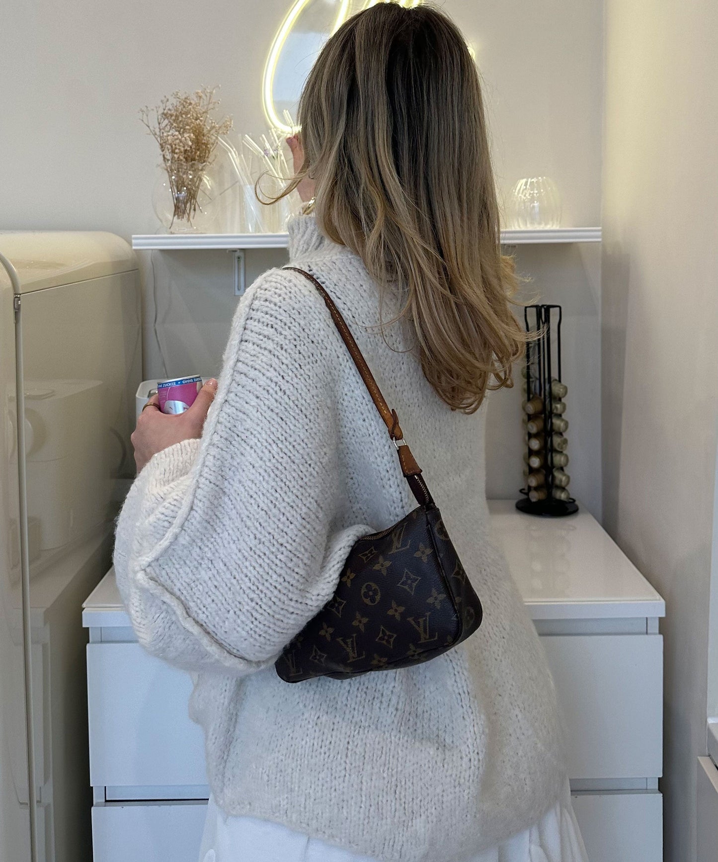 Nata – Oversized Trui Dames | Beige Pullover