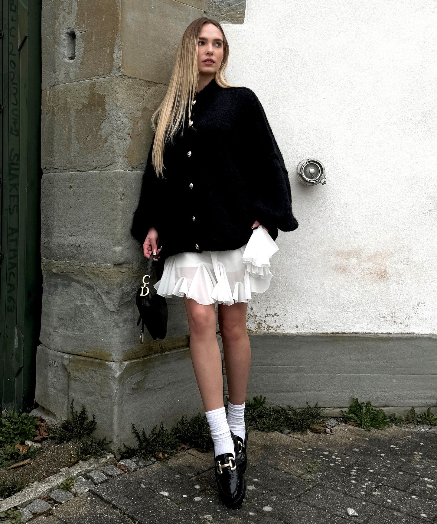 Nila - Zwart Oversized Dames Vest
