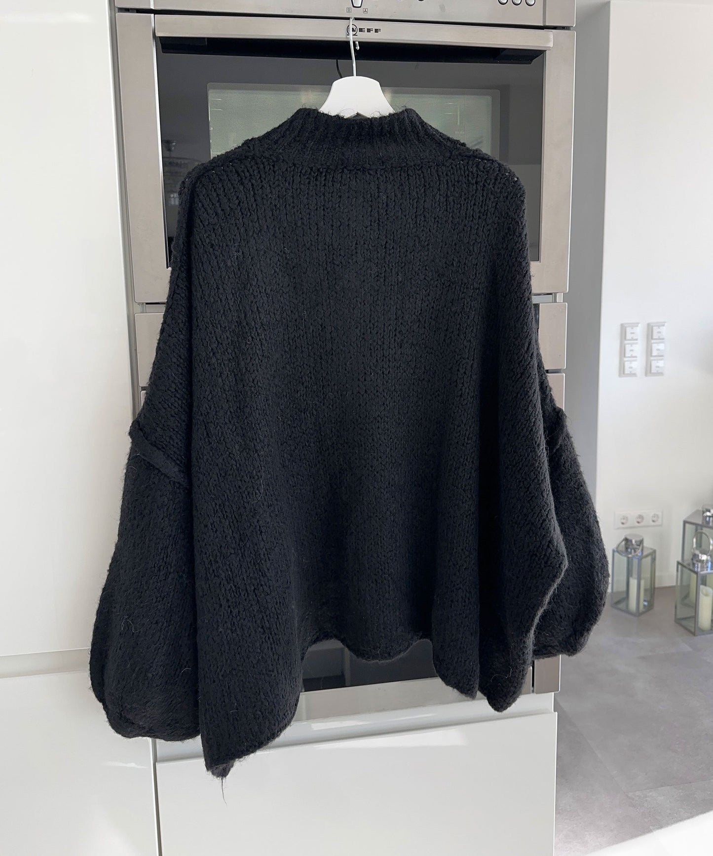 Nila - Zwart Oversized Dames Vest