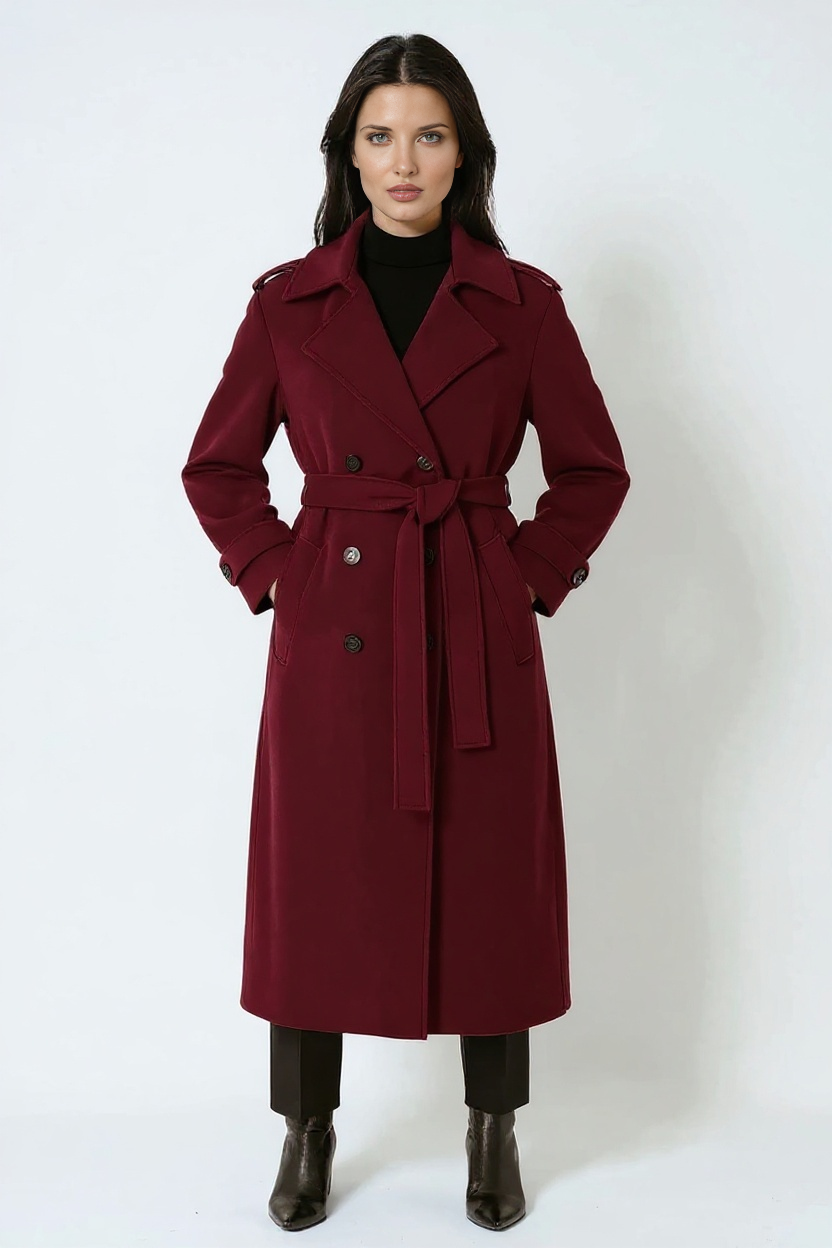 Amber - Burgundy Winterjas