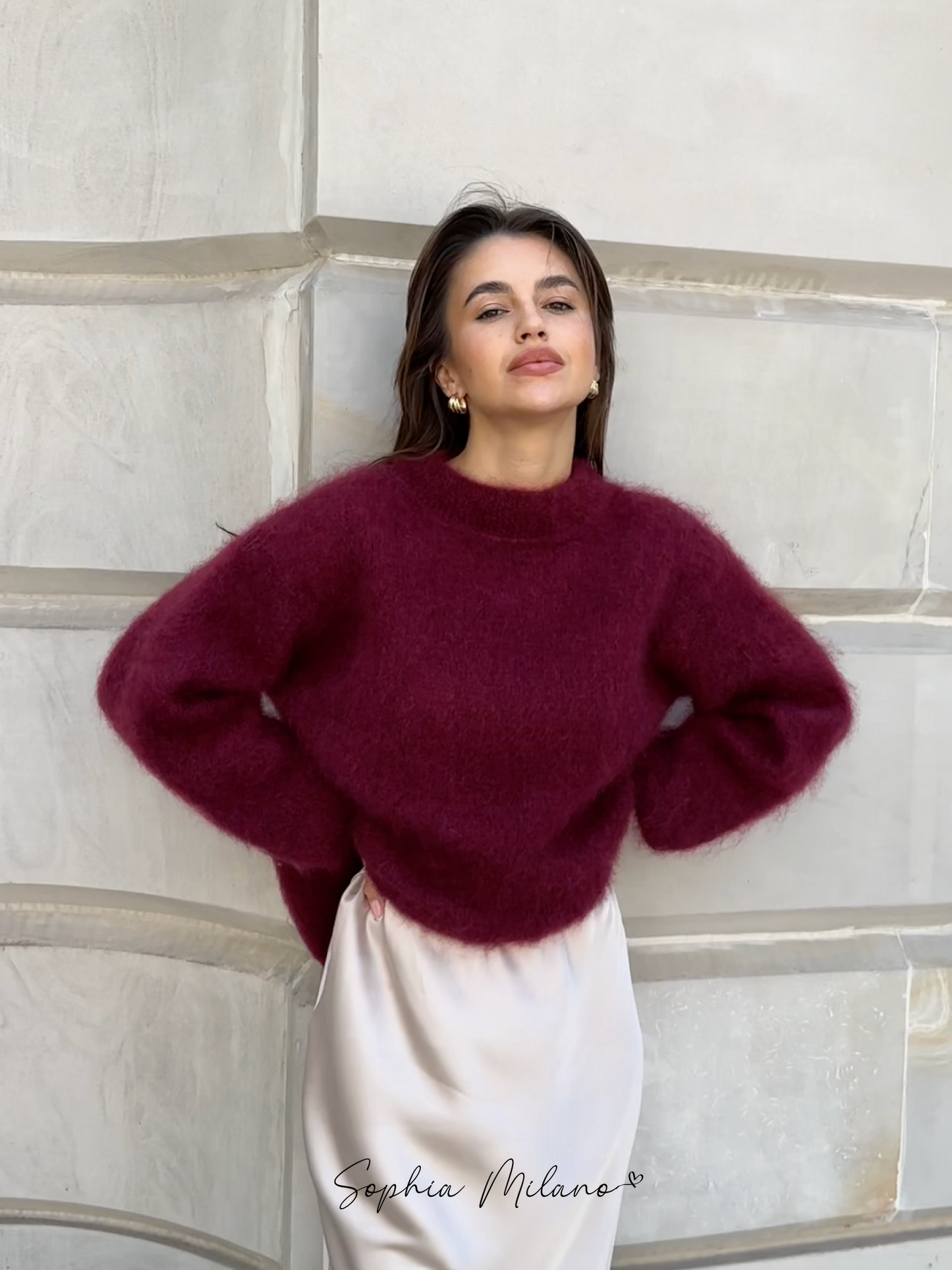 Aurora Luxe Mohair Sweater – Tijdloos Comfort en Elegantie