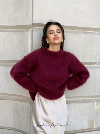 Aurora Luxe Mohair Sweater – Tijdloos Comfort en Elegantie