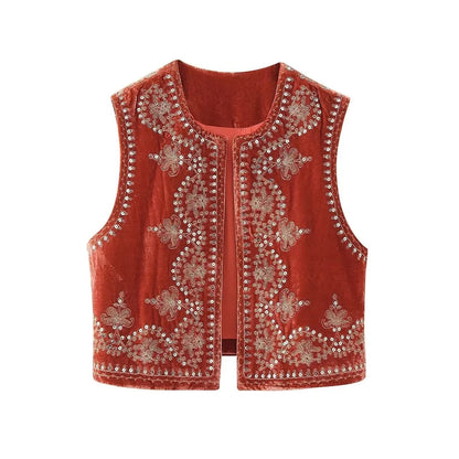 Livaine | Uniek Geborduurd Vest - Tijdloze Luxe