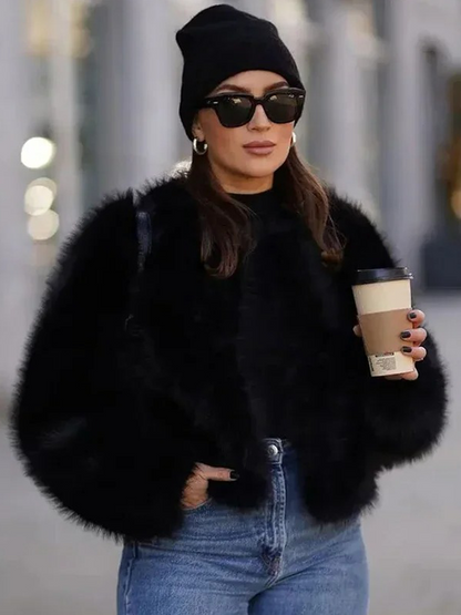 Celeste – Luxe Faux Fur Winterjas voor Dames