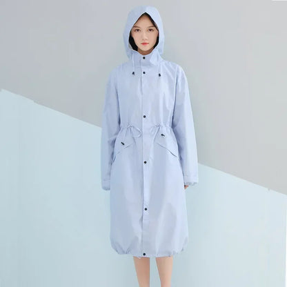 Dames Regenjas Lang | Trenchcoat met Capuchon