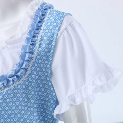 Blauwe Dirndl Jurk Dames – Traditioneel Oktoberfest Kostuum