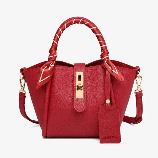 Valentia - Luxe Handtas met Zijde Detail