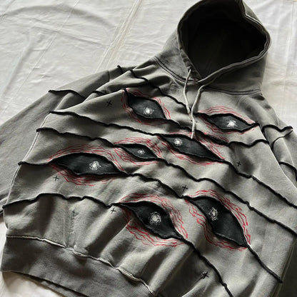 Hoodie Heren | Streetwear Patchwork Design