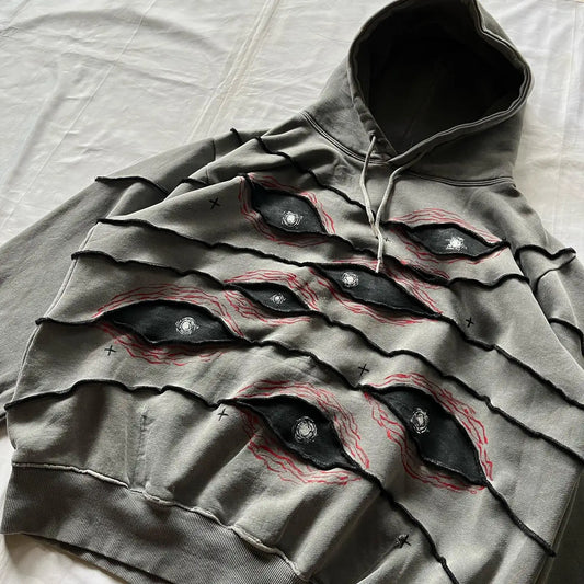 Hoodie Heren | Streetwear Patchwork Design