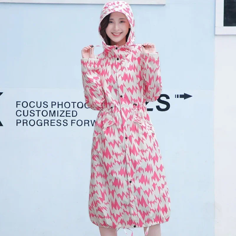 Dames Regenjas Lang | Trenchcoat met Capuchon