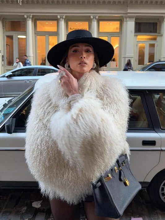 Dames Winterjas | Kunstbont en Losvallend Model