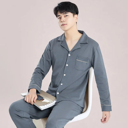 Reece - Winter Katoenen Pyjama Set voor Mannen