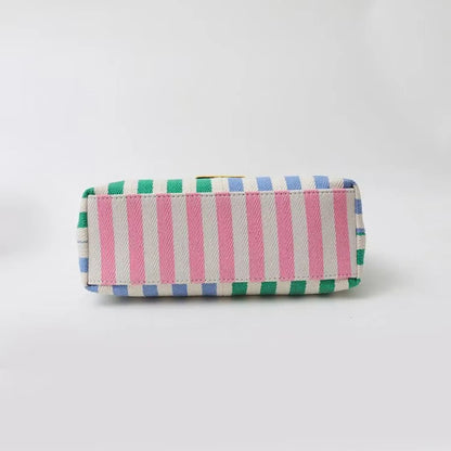 Schoudertas Dames | Gestreept & Ketting