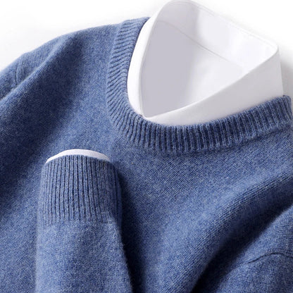 Cameron - Heren Merino Wollen Crewneck Sweater