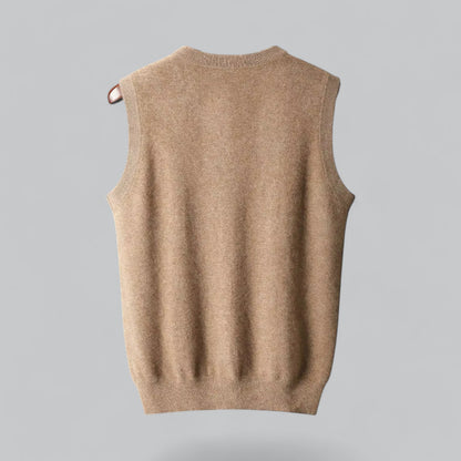 Elric - Luxe Kasjmier Mouwloos Vest voor Heren